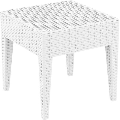 Bogdan Furniture Am Пластмасова маса Маями 45/45/45h бяла