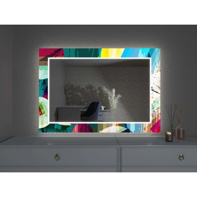 Artalo LED zrcadlo s dekorem D1 90 x 160 cm