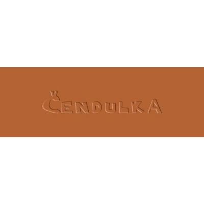 Zdrhovadlo zip plastový 12cm nedělitelný šíře 3mm červenohnědá