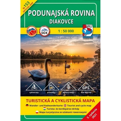 Podunajská rovina - Diakovce 153 Turistická mapa 1:50 000