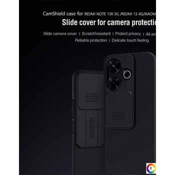 Xiaomi Redmi 13 5G / 13 4G Удароустойчив NILLKIN CamShield Калъф и Протектор