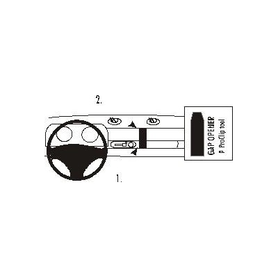 Brodit ProClip montážna konzola na palubnú dosku pre Lotus Elise S1 96-02, 852723