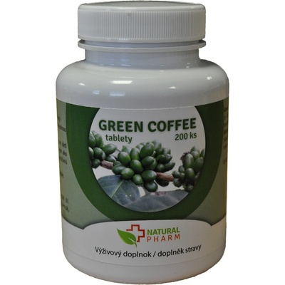 Natural Pharm Green Coffee zelená káva 200 tabliet