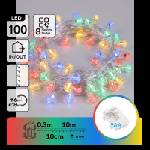 Aigostar - LED външен коледен гирлянд 100xLED/8 функции 3xAA 10, 3m IP44 многоцветен (AI2513)