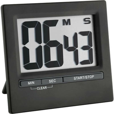 38.2013.01 TFA Digitální časovač a stopky s hliníkovým rámem, černý