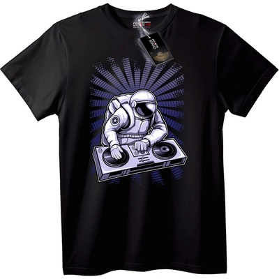 NOONEBRAND Тениска Астронавт ди джей - 4XL, Black
