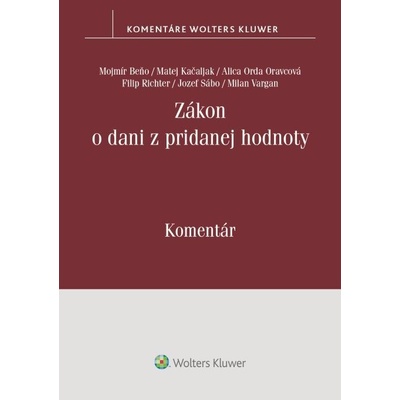 Zákon o dani z pridanej hodnoty - Mojmír Beňo, Matej Kačaljak, Milan Vargan, Alica Orda Oravcová, Filip Richter, Jozef Sábo