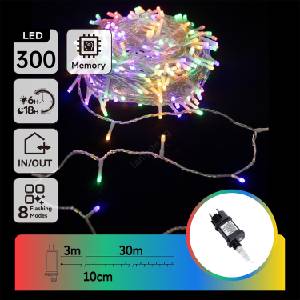 Aigostar - LED външен гирлянд 300xLED/8 режима 33m IP44 многоцветен (AI1388)