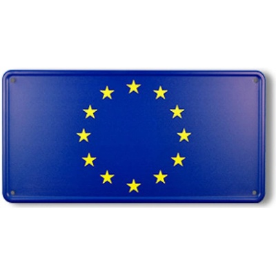 Cedule plechová Promex vlajka Evropská unie (EU) - barevná