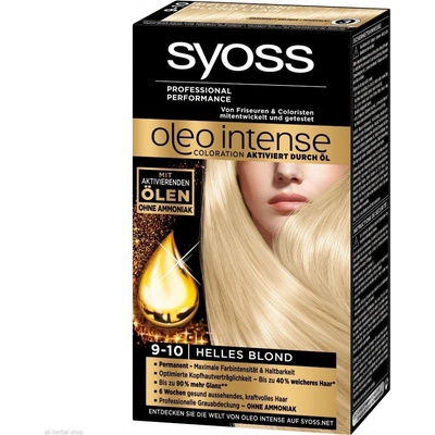 Syoss Oleo Intense 9-10 Žiarivý blond