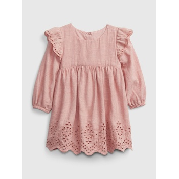 GAP Бебешка рокля с бродерия GAP GAP | Rozov | Момичешки | 74-80