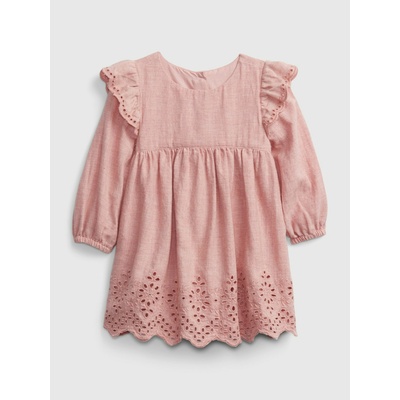 GAP Бебешка рокля с бродерия GAP GAP | Rozov | Момичешки | 74-80