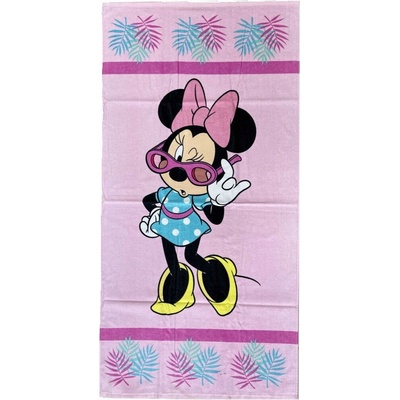 Himatsingka Plážová osuška Disney Minnie Mouse froté 70 x 140 cm