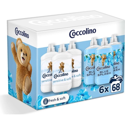 Coccolino Sensitive & Blue Splash Rinse 6x1700ml (64344731)
