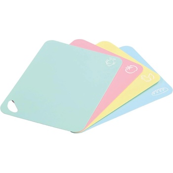 Image 1 of Kesper Комплект 4бр гъвкавки подложки за рязане Kesper 30590, 38x29см, Топлоустойчиви, Неплъзгащи се, Многоцветен (30590)