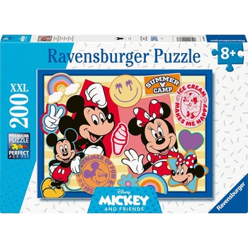 Ravensburger Детски пъзел Ravensburger от 200 XXL части - Мики и Мини (7012004136)