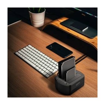 AISENS Основа за Зареждане Aisens ASDS-D03B Черен