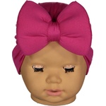 NewWorld Бебешка шапка тип тюрбан NewWorld - Цикламена (208253-5) - baby