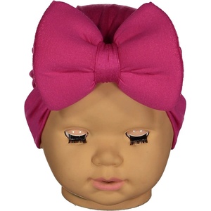 NewWorld Бебешка шапка тип тюрбан NewWorld - Цикламена (208253-5) - baby