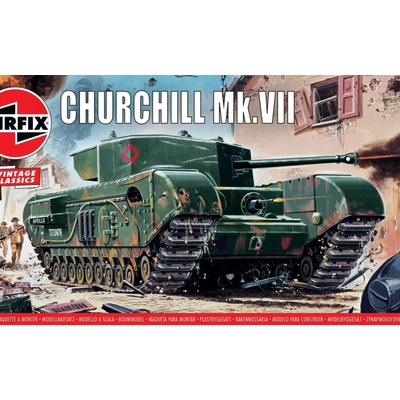 AIRFIX Classic Kit VINTAGE tank A01304V Churchill Mk.VII 30-A01304V 1:76
