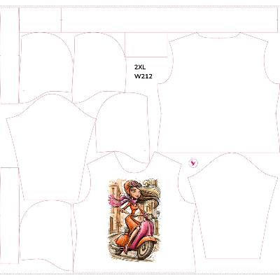 Takoy Panel se střihem 2XL dámská mikina funkční teplákovina skútristka