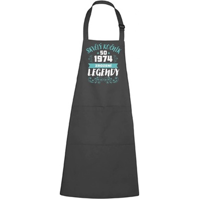 Dobrý Triko Zástěra s potiskem Zrození legendy Antracitová