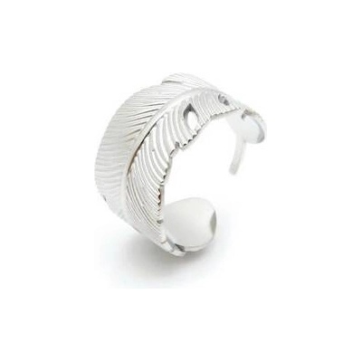 Šperky4U ocelový prsten peříčko OPR1874