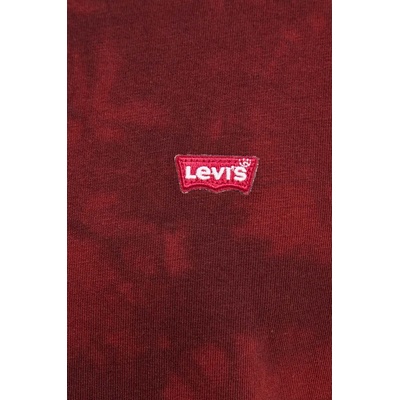 Памучна тениска Levi's в червено с изчистен дизайн (56605)