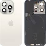 Apple Оригинален резервен заден капак - Apple iPhone 15 Pro Backcover White Titanium (335110)