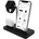 Macally 3-in-1 Apple Charging Stand - док станция за зареждане на iPhone, Apple Watch и Apple AirPods (черен)