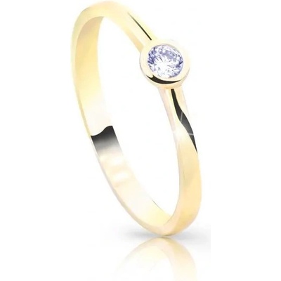 Zodiax Zlatý prsten se zirkonem 1027 žlutá