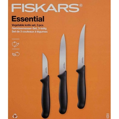 Fiskars Essential Kuchařská sada nožů 1065583 3 ks