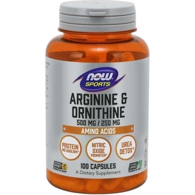 Now Foods Arginin & Ornitin 250 kapslí