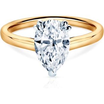 SAVICKI Годежен пръстен Savicki: двуцветно злато, лабораторен диамант