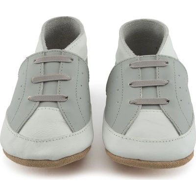 Lait et Miel Kožené capáčky šedé sneakersky Šedá