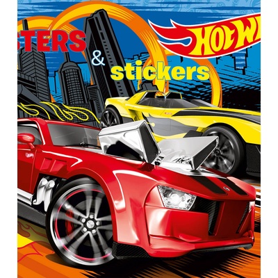 Boek Specials Nederland bv ГОЛЯМ АЛБУМ КНИЖКА ЗА ОЦВЕТЯВАНЕ + СТИКЕРИ hot wheels 32 СТР. 2 ВИДА