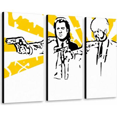 Ručne maľovaný POP Art obraz Pulp Fiction - 120x80 cm