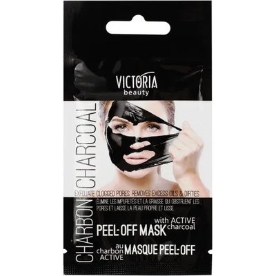 Victoria Beauty Peel-Off Charcoal Черна отлепяща се маска за лице с активен въглен 10мл