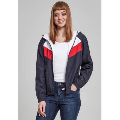 Urban Classics Дамско яке в три цвята Urban Classics Ladies 3-Tone Windbreaker UB-TB2009-01243 - Тъмносин, размер M