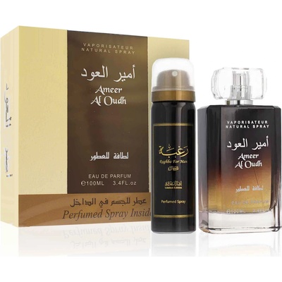 Lattafa Ameer Al Oudh подаръчен комплект Unisex Eau de Parfum 100 мл + дезодорант 50 мл