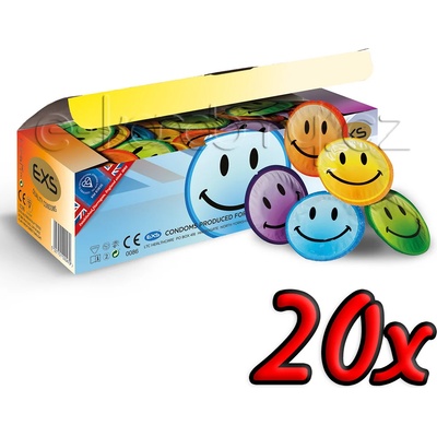 EXS Condoms Smiley Face 20 pack