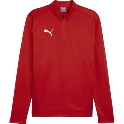 Puma TEAMGOAL TRAINING 1/4 ZIP TOP červená biela