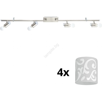 EGLO - LED точкови лампи MY CHOICE 4xE14/4W/230V хром/бяло (EG31109H)