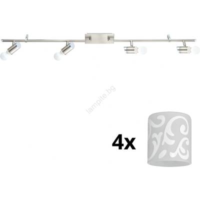 EGLO - LED точкови лампи MY CHOICE 4xE14/4W/230V хром/бяло (EG31109H)