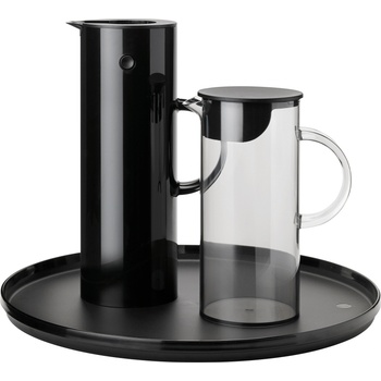Stelton Em77 Термокана с поднос и кана за вода, черен, 3 ел (930-30)