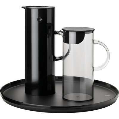Stelton Em77 Термокана с поднос и кана за вода, черен, 3 ел (930-30)