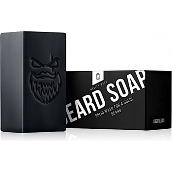 Angry Beards Beard Soap Wesley Wood tuhé mýdlo na čištění vousů 50 g