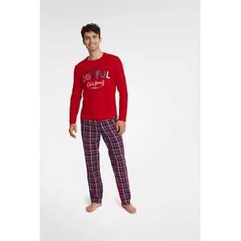 Henderson 40950-33X Glance pánské pyžamo dlouhé červené