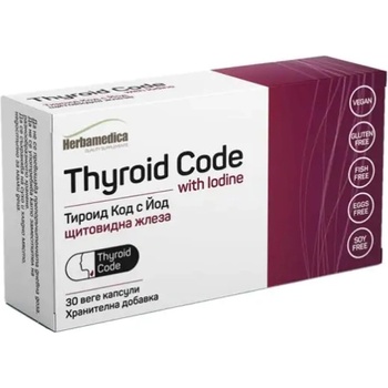Herbamedica Thyroid Code with Iodine, 30 капсули, Herbamedica