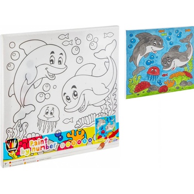 GRAFIX Malování podle čísel Delfíni